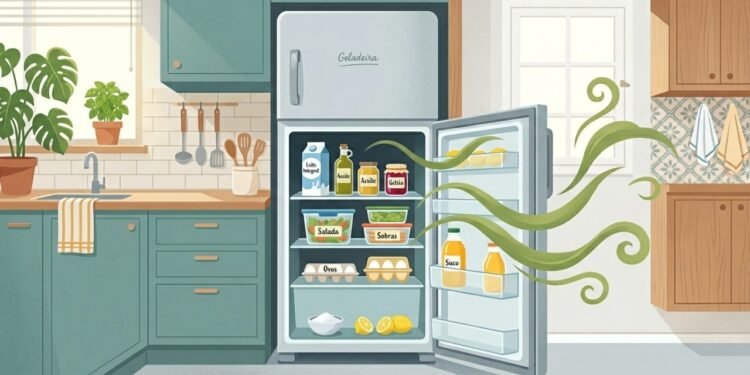 Como eliminar odores de comida da geladeira com utensílios de cozinha