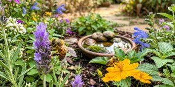 Técnicas profissionais para atrair polinizadores e manter a biodiversidade ativano jardim de casa