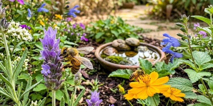 Técnicas profissionais para atrair polinizadores e manter a biodiversidade ativano jardim de casa