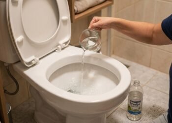 Porque despejar vinagre no vaso sanitário antes de dormir