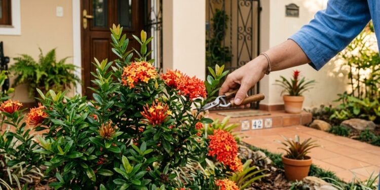 O arbusto que transforma a fachada da casa com flores coloridas o ano inteiro