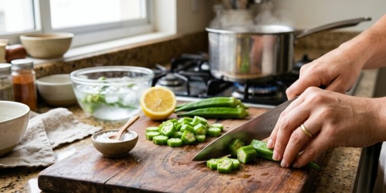 Como preparar quiabo sem baba usando uma técnica simples que deixa o vegetal firme e muito mais saboroso