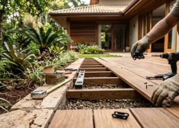 Quanto custa e como planejar um deck sustentável utilizando madeira certificada e pedras naturais