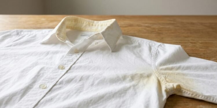 Como tirar mancha amarela de camisa branca com produtos caseiros e recuperar o tecido