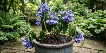 Como salvar hortênsia murcha após o transplante no jardim