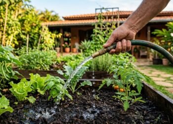 O horário certo para regar plantas e deixar o jardim mais bonito e saudável