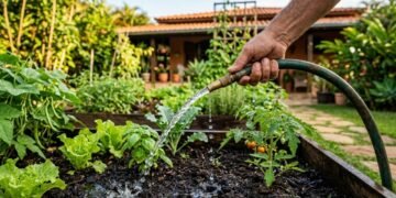 O horário certo para regar plantas e deixar o jardim mais bonito e saudável