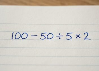 A equação 100 – 50 ÷ 5 × 2 parece fácil à primeira vista, mas poucos conseguem resolvê-la