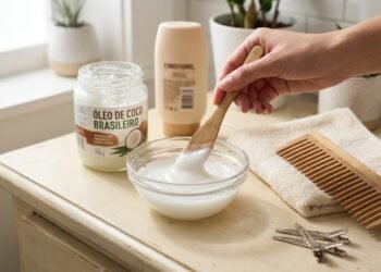 Como fazer pré-shampoo com óleo de coco para hidratar o cabelo profundamente