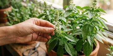 O manjericão abriu flor? A importante manutenção para não perder esse tempero da sua horta
