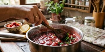 Morango e hortelã, a combinação perfeita para uma geleia deliciosa