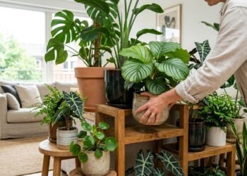 Como fazer o posicionamento de plantas em camadas para transformar a decoração da sua sala