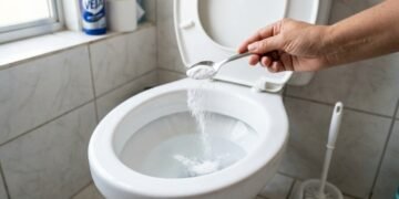 Misturar bicarbonato de sódio e vinagre de maçã no vaso sanitário: para que serve e por que é recomendado