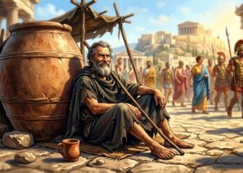 Diogenes, filósofo: "Não é que eu esteja louco; é apenas que minha cabeça é diferente da sua."
