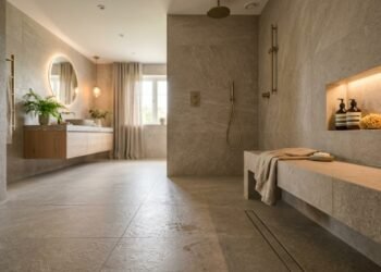 Nem pedra nem vidro, a tendência que transforma o banheiro em um spa