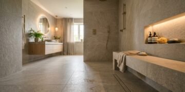 Nem pedra nem vidro, a tendência que transforma o banheiro em um spa