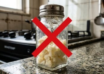 O truque antigo com arroz cru que impede o sal de virar pedra e acaba com uma irritação comum na cozinha