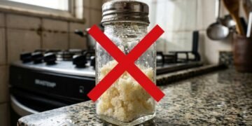 O truque antigo com arroz cru que impede o sal de virar pedra e acaba com uma irritação comum na cozinha