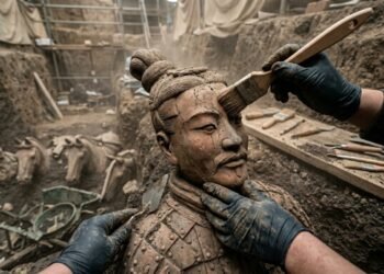 Um exército de barro? Nova descoberta histórica surpreende arqueólogos na China