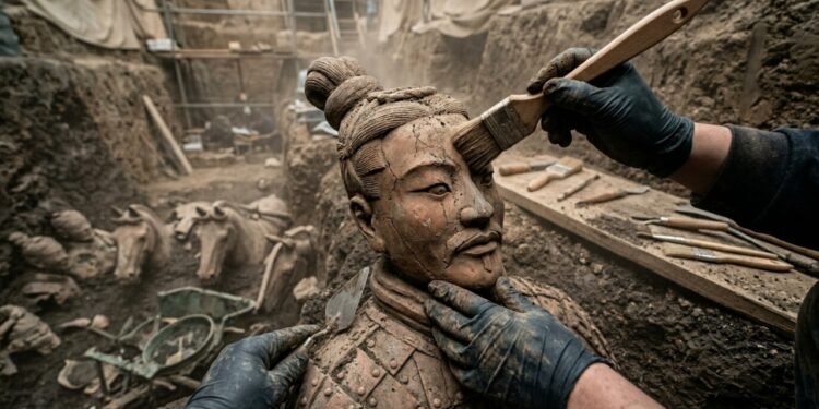 Um exército de barro? Nova descoberta histórica surpreende arqueólogos na China