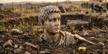 O mistério da estátua romana milenar encontrada por acaso em um jardim