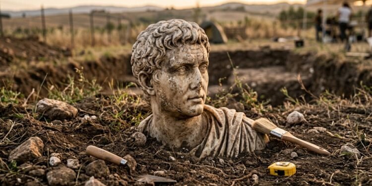 O mistério da estátua romana milenar encontrada por acaso em um jardim