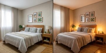 Os impactos sensacionais de trocar a lampada branca do quarto por uma amarela