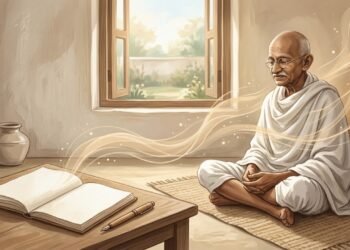 Segundo Mahatma Gandhi, pensador: "Preste atenção aos seus pensamentos, pois eles se tornam suas palavras."