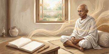 Segundo Mahatma Gandhi, pensador: "Preste atenção aos seus pensamentos, pois eles se tornam suas palavras."