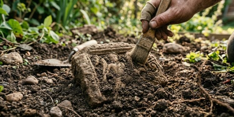 “Ele Só Estava Brincando no Jardim… e Acabou Desenterrando um Segredo Romano de 1.700 Anos que Está Deixando os Arqueólogos Sem Resposta”