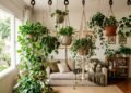 Plantas suspensas para sala que melhoram o ar e criam um ambiente mais natural e elegante no inverno