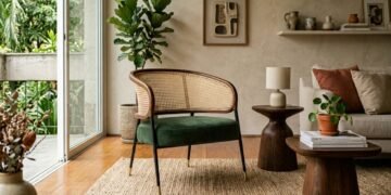 Esta cadeira elegante está chamando atenção na decoração por unir textura, conforto e um visual atemporal