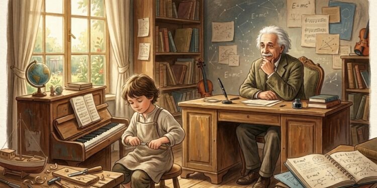 A lição de Einstein para o filho: por que ele acreditava que o piano e a carpintaria ensinavam mais do que a escola