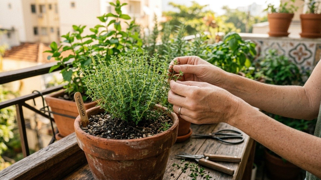 Jardineiros revelam o segredo para manter tomilho bonito e cheio de sabor