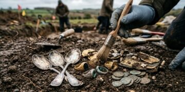 O tesouro romano achado por acaso que pode derrubar uma versão aceita há décadas sobre o fim da Britânia