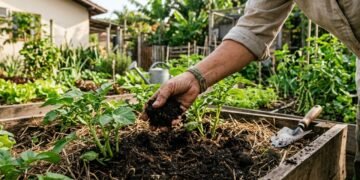 Como fazer a amontoa de batatas para aumentar a produção da sua colheita