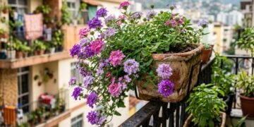 A flor pendente que transforma varandas pequenas em jardins coloridos e fáceis de cuidar