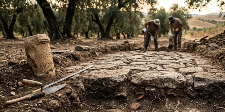 Escondida sob as oliveiras, estrada romana intacta pode reescrever a história da Espanha