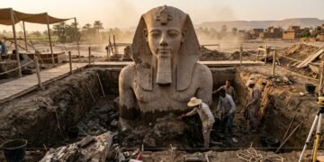 “O Colosso Perdido de Ramsés II: a Estátua de 6 Toneladas que Reescreve a História Antes que o Deserto a Engula de Vez”