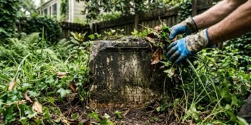 Um casal que limpava o quintal descobriu uma lápide romana de 2.000 anos desaparecida desde a Segunda Guerra Mundial