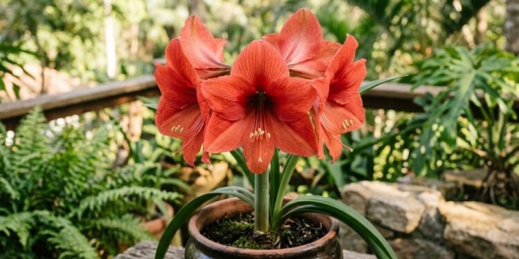 Como fazer a amarílis explodir em flores grandes e muito mais intensas