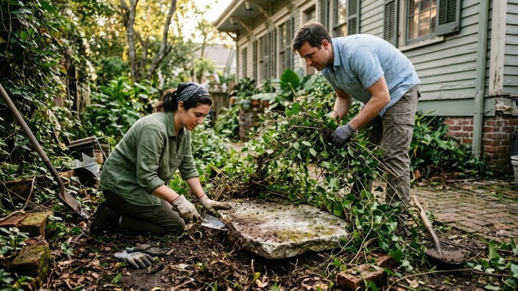 Um casal que limpava o quintal descobriu uma lápide romana de 2.000 anos desaparecida desde a Segunda Guerra Mundial
