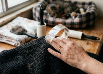 Como tirar pelos de animais dos tecidos usando apenas itens que você já tem em casa