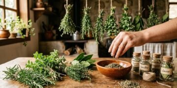 Ervas frescas não precisam morrer esquecidas: a secagem certa guarda cheiro, sabor e memória da horta