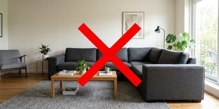 Adeus sofá de canto reto: o novo formato que virou tendência para salas pequenas e elegantes