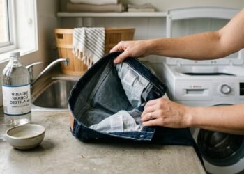 “Pare de Matar Suas Calças Jeans: o Truque com VINAGRE que os Especialistas Não Queriam Popularizar (e que Salva Até o Seu Par Favorito)”