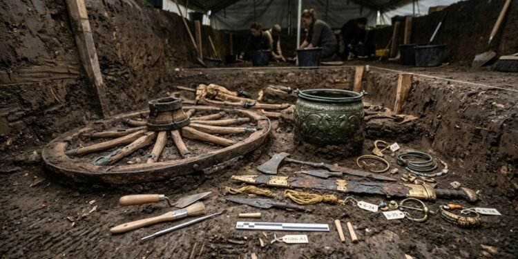 Arqueólogos encontram tumba de príncipe celta totalmente intacta após 2.500 anos