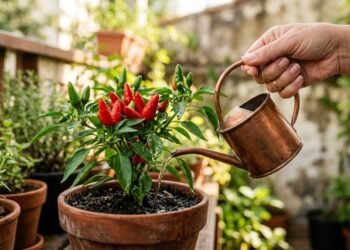Como regar pimenta malagueta corretamente para aumentar a ardência