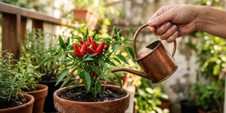 Como regar pimenta malagueta corretamente para aumentar a ardência
