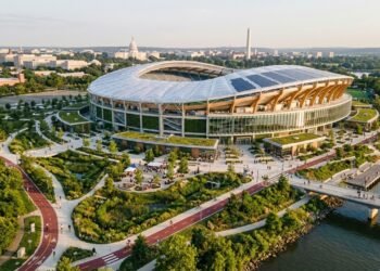 O Estádio RFK, um dos estádios mais emblemáticos internacionalmente, pode ser o maior do mundo construído em madeira